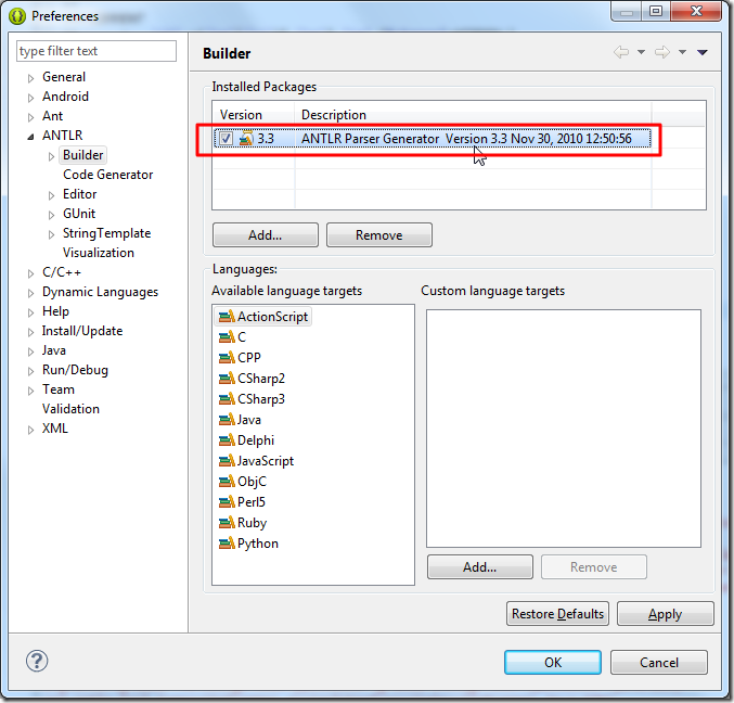 ANTLR Parser Generator Version 3.3_thumb ANTLR Parser Generator Version 3.3_thumb