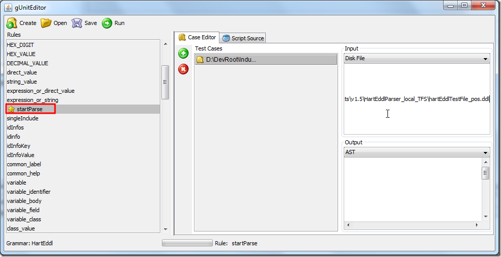 choose main entry rule of startParse_thumb choose main entry rule of startParse_thumb