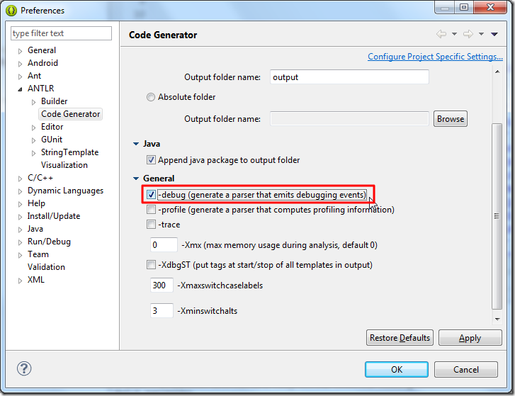 enable debug to generate debug parser_thumb enable debug to generate debug parser_thumb
