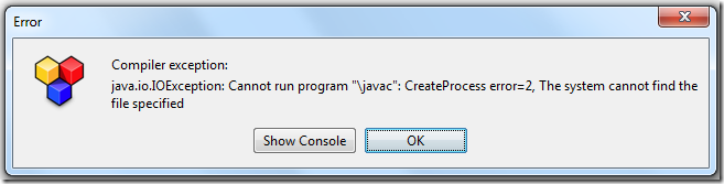 【已解决】antrlworks调试出错：Compiler exception: java.io.IOException Cannot run program "\javac": CreateProcess error=2 The system cannot find the file specified