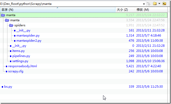 【记录】用Scrapy抓取manta.com