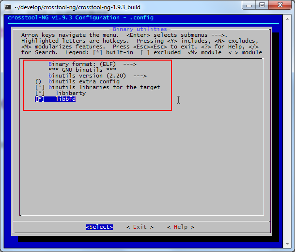 default settings for binary utilities_thumb default settings for binary utilities_thumb
