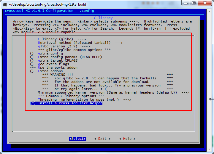 use default setting for c library_thumb use default setting for c library_thumb