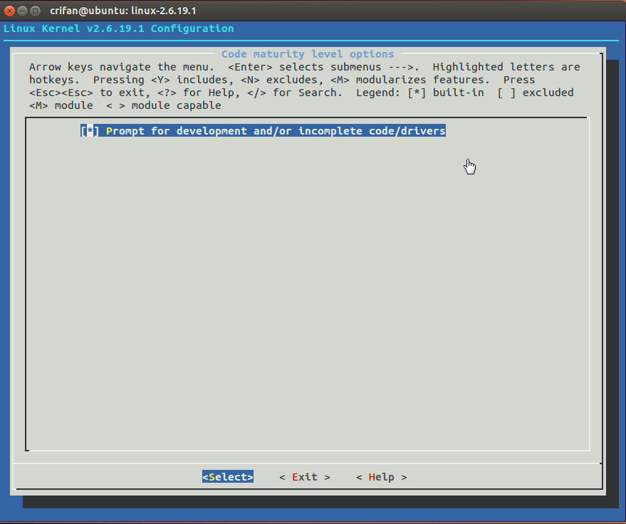 Code maturity level options Code maturity level options