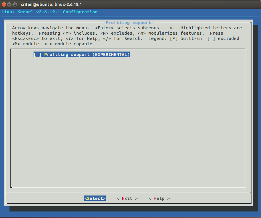 Profiling support Profiling support