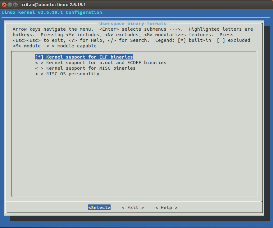 Userspace binary formats Userspace binary formats