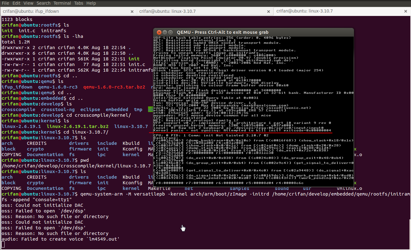 【已解决】QEMU运行kernel出错：Kernel Panic - Not syncing : Attempted to kill init