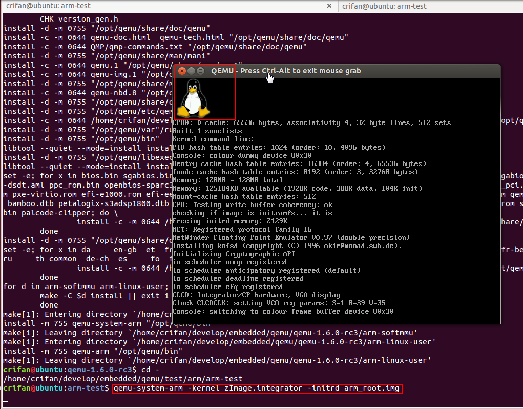 【记录】尝试用QEMU模拟ARM开发板去加载并运行Uboot，kernel，rootfs