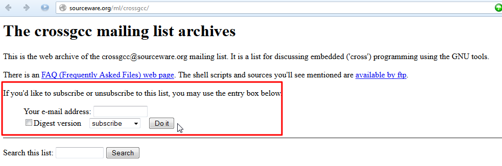 【记录】订阅crosstool-ng即crossgcc的邮件列表（mailing list）