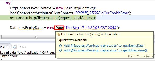 The constructor Date(String) is deprecated The constructor Date(String) is deprecated
