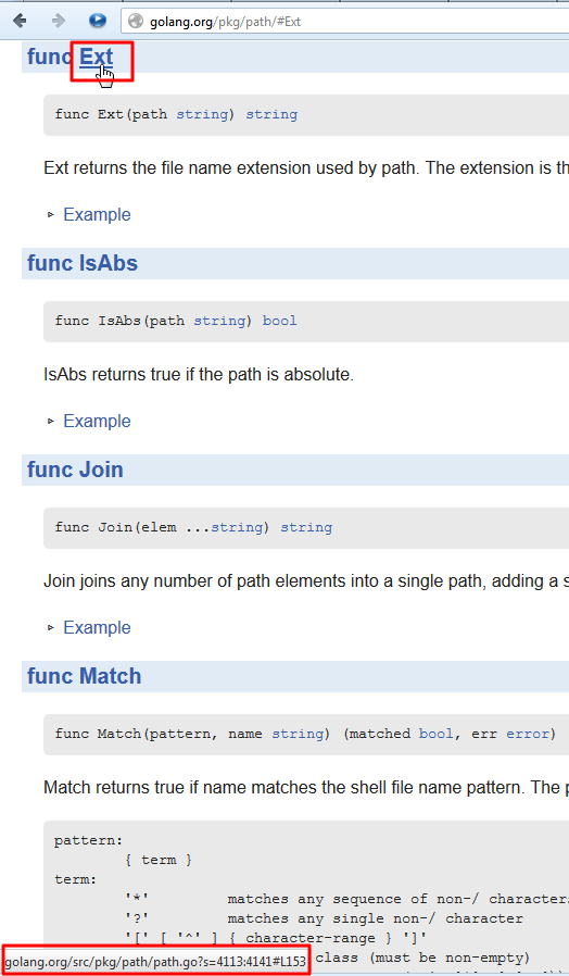 mouse move to func show url of code mouse move to func show url of code