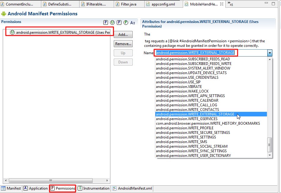 【已解决】android中代码操作外部SD卡出错：W/System.err(1595): Caused by: libcore.io.ErrnoException: open failed: EACCES (Permission denied)