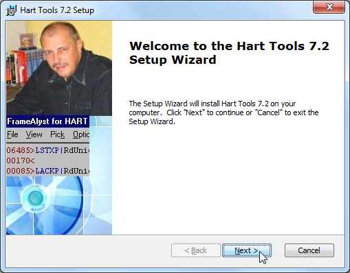 welcome to the hart tools 7.2 setup wizard