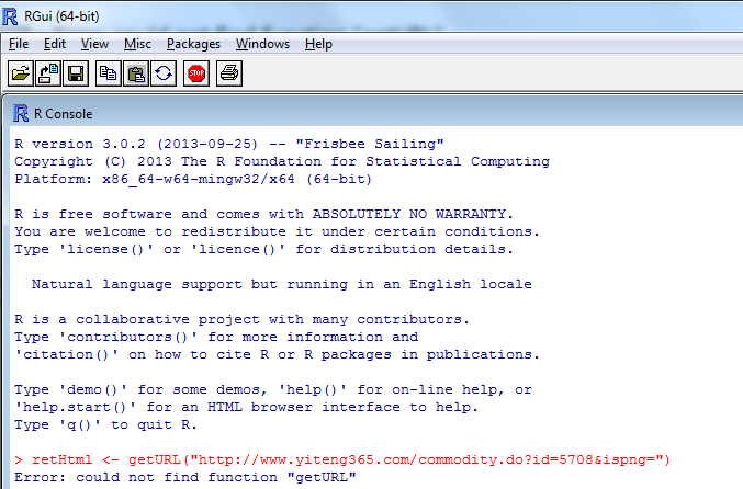 【已解决】运行R语言出错：Error: could not find function "getURL"