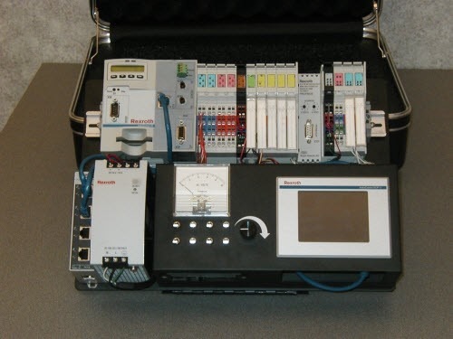 IndraLogic L20 PLC HMI Demo Kit with shipping case