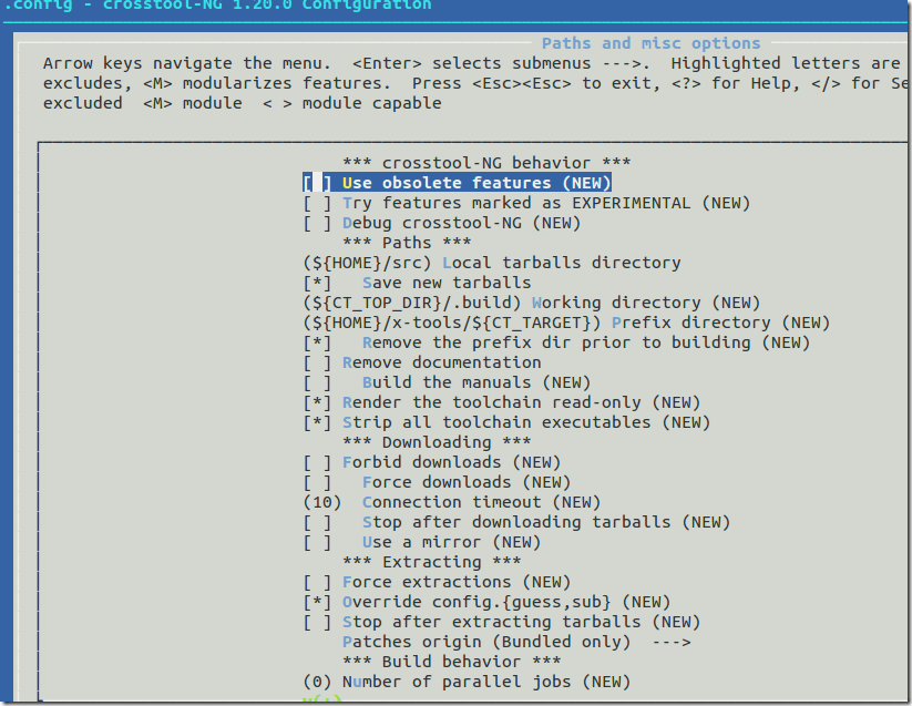 【解答】通过回答crosstool-ng中出现的Use obsolete features是什么含义去阐述解决问题的思路