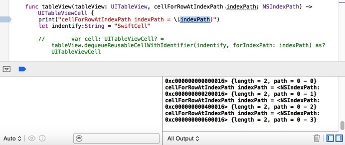 【已解决】Swift中如何使用NSIndexPath去获得对应的index