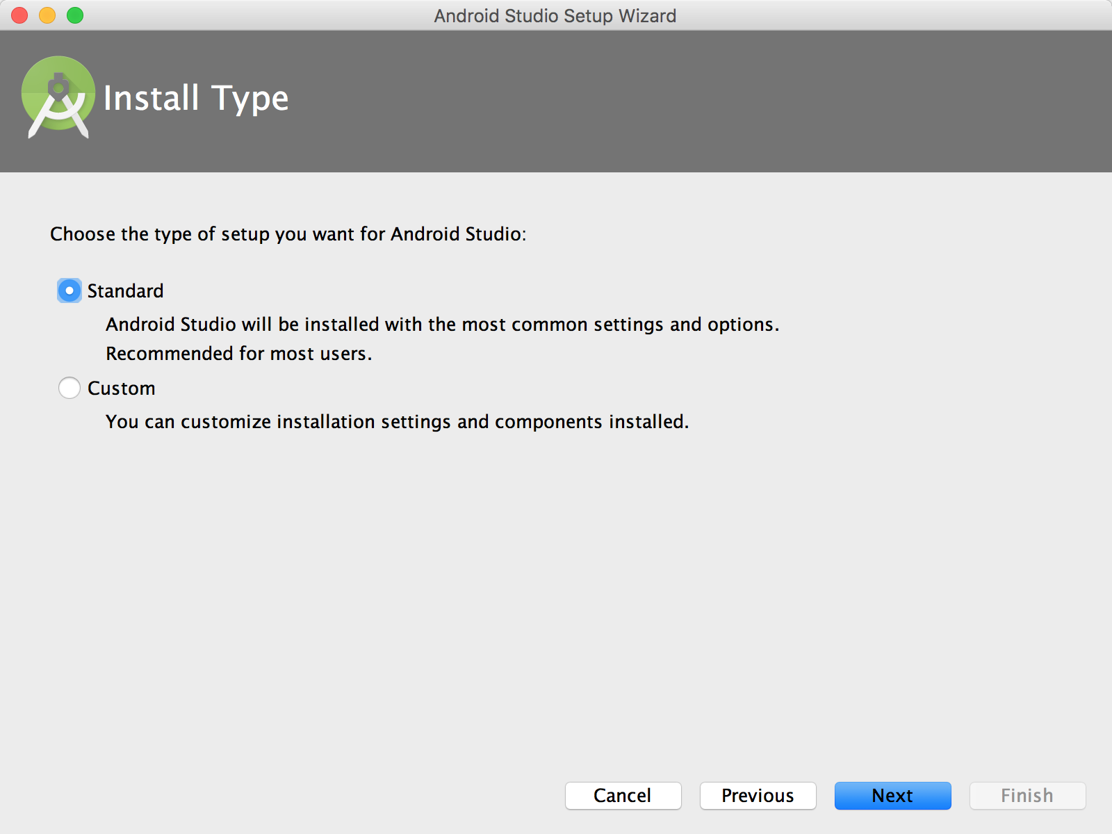 install type standard