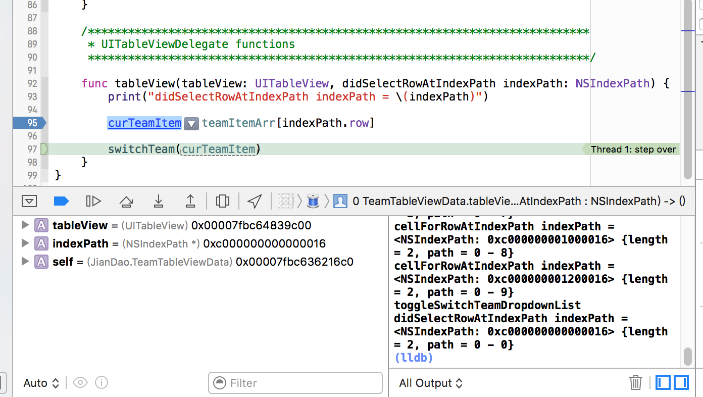 want to see value of variable in xcode