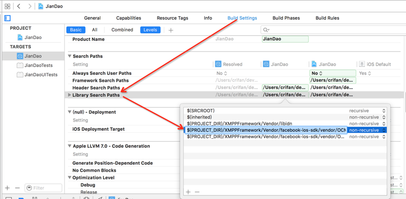 ［已解决］Xcode中iOS的swift程序编译出错：Directory not found for option -L