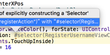 【已解决】swift 3：Use '#selector' instead of explicitly constructing a ‘Selector'