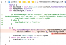 ［已解决］swift出错：Nil is not compatible with expected argument type NSFileManagerItemReplacementOptions