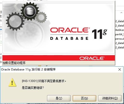 【已解决】win10中安装Oracle 11G数据库出错：INS 13001 环境不满足最低要求