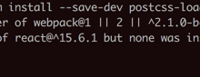 【已解决】npm WARN babel-loader@6.2.10 requires a peer of webpack@1 || 2 but none was installed