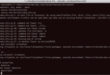 【已解决】mac中卸载virtualenv出错：Not uninstalling virtualenv at outside environment