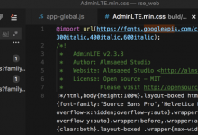 【已解决】AdminLTE引用googleapi的字体导致页面加载太慢