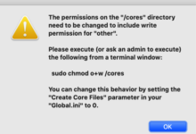 【已解决】Mac Catalina中运行SecureCRT报错：The permissions on the /cores directory need to be changed