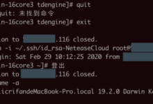 【已解决】Mac中iTerm2中如何退出ssh