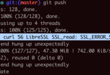 【已解决】mac中对github去git push再次报错：error RPC failed curl 56 LibreSSL SSL_read SSL_ERROR_SYSCALL errno 54
