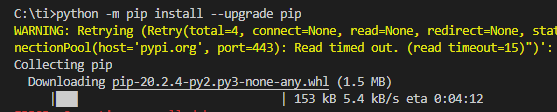 【已解决】Win10中给Python的pip安装库加代理提高下载速度