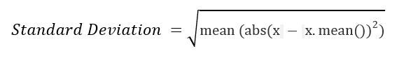 【整理】numpy mean std