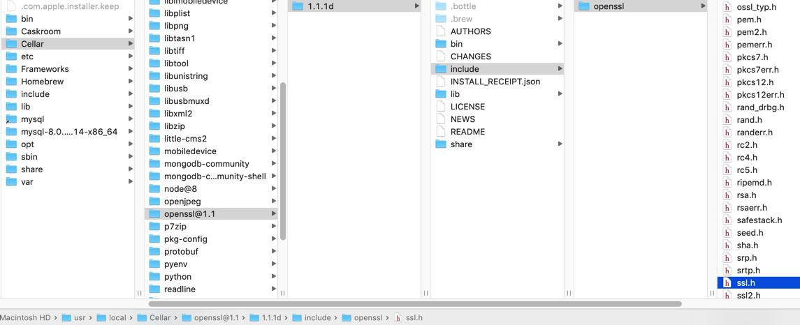 【已解决】Mac中pip安装pycurl报错：fatal error openssl/ssl.h file not found