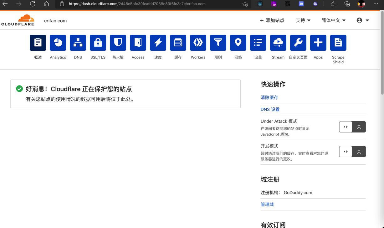 【记录】开启了CloudFlare的CDN近1天后看看各种统计数据效果