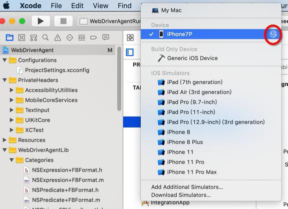 【未解决】XCode对于WebDriverAgent项目编译和Test测试无线连接的iPhone