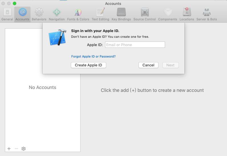 【已解决】macOS中XCode登录苹果开发者账号