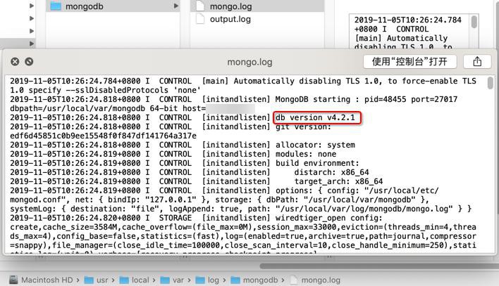 【已解决】Mac中MongoDB报错：initandlisten Failed to start up WiredTiger under any compatibility version This may be due to an unsupported upgrade or downgrade