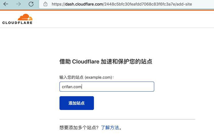 【记录】crifan.com的DNS被污染后重新去CloudFlare中添加站点恢复DNS解析