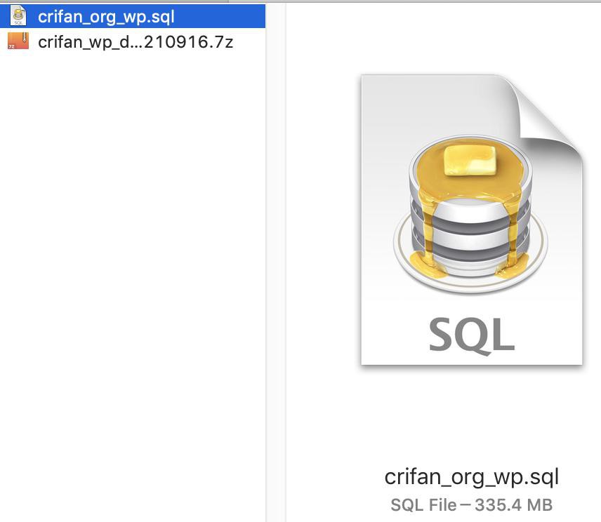 【已解决】把crifan.com的WordPress的mysql数据库复制到crifan.org