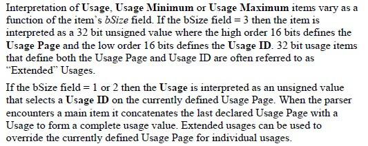 【整理】关于USB HID中的Usage的一点解释：不能简单的理解为Usage ID