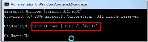 run netstat not found 49100